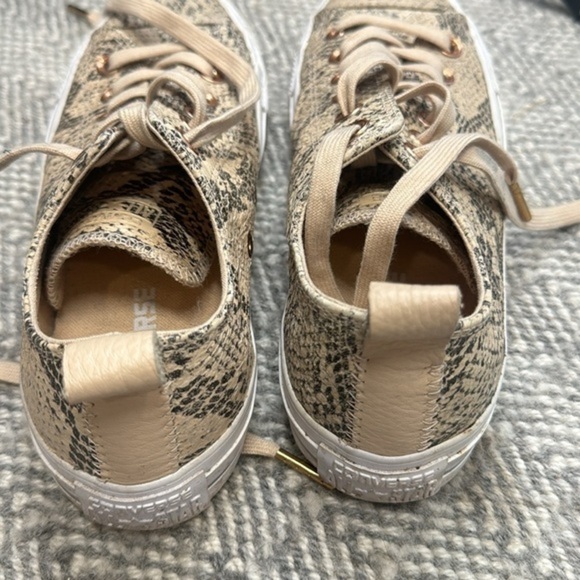 RARE CONVERSE CHUCK TAYLOR LIMITED EDITION SNAKE SKIN‎ PRINT Low Trainers SIZE 7 - Picture 3 of 6